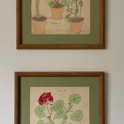 Pair of Framed Watercolors