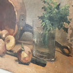 Oil on Canvas - Copper Pot with Vegetables, Signed