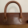Large Leather and Canvas Bag