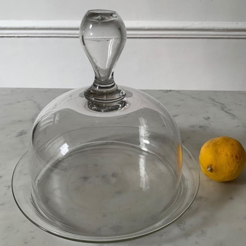 Glass Cheese Plate with Dome