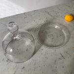 Glass Cheese Plate with Dome