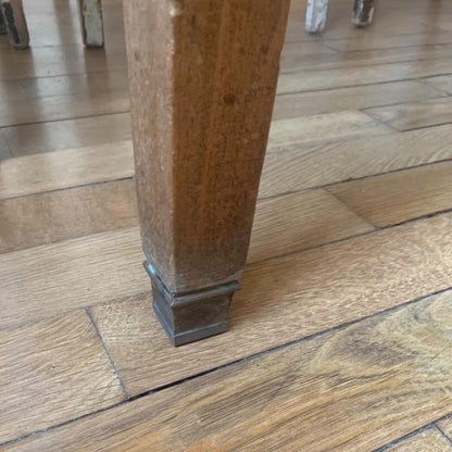 Walnut Dining Table with Tapered Legs of Beech