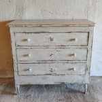 White Painted Pine Louis Philippe Commode (New Paint Finish)