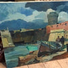 Large Oil on Canvas - Radiant Colors, Of Lavorno, Signed