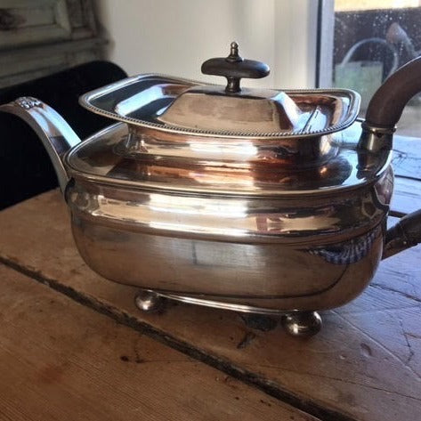 Sheffield Teapot - Silver over Copper