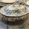 Fine English China - Blue and White with Gold Edge