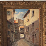 Framed Oil on Board - City called Cambria