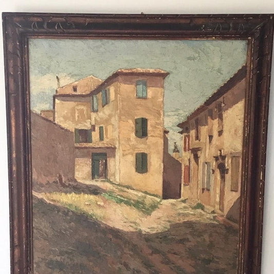 Oil on Canvas - Vaison la Roman, Medieval town in Provence