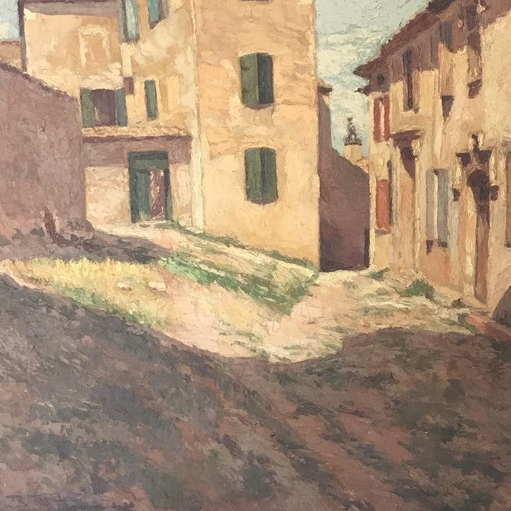 Oil on Canvas - Vaison la Roman, Medieval town in Provence