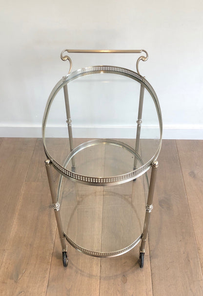 Bar Cart #6 Silver Plate Neoclassical Style