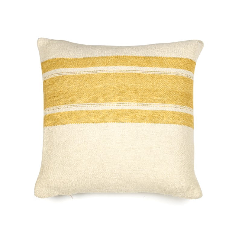 The Belgian Pillow - Mustard Stripe