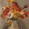 Oil on Canvas - Orange Flowers in White Pitcher (Ink pen used)