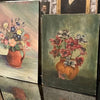 Set of 3 Oils on Board - Flowers