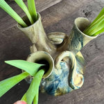 Triple Opening Vase (for Tulips) Clay Bertoia Cluny