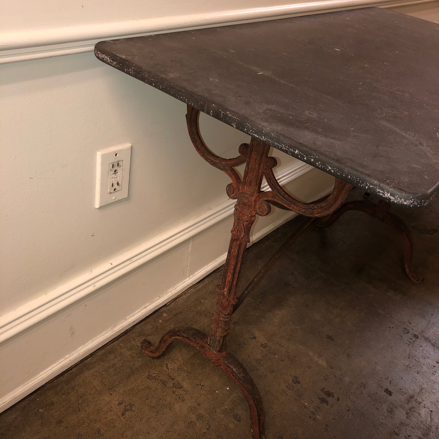 Garden Table with Blue Stone Top