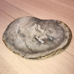 Petrified Wood Plates - Brown/Grey