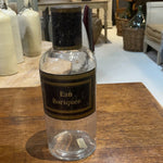 Apothacary Bottles with Black Labels and Tops
