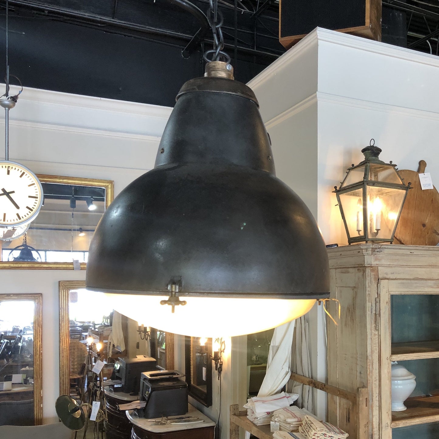 Vintage "Bomb" Style Street Lamp