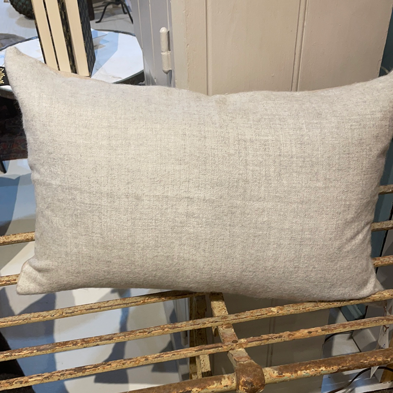 Alpaca Linen Cushion - Light Grey