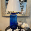Cobalt Pharmacy Vessel Lamp With Shade