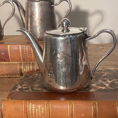 Silver Plate Hotel Tea Pots