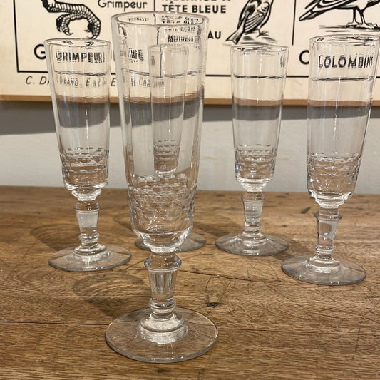 Set of 5 Champagne Flutes