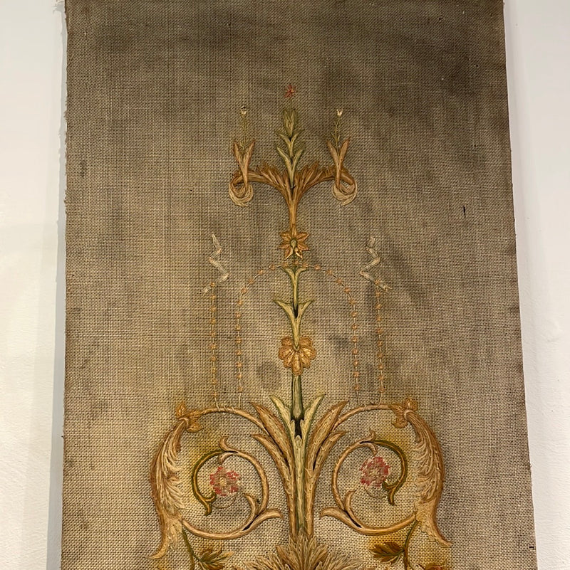 19th Century Embroidery Panel