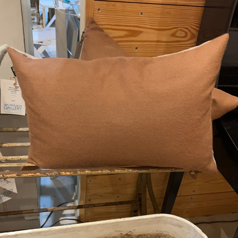 Alpaca Linen Cushion - Light Brown