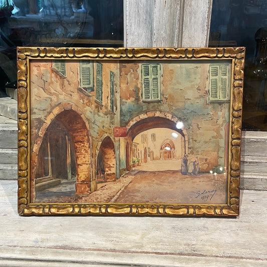 Golden Frame Watercolor