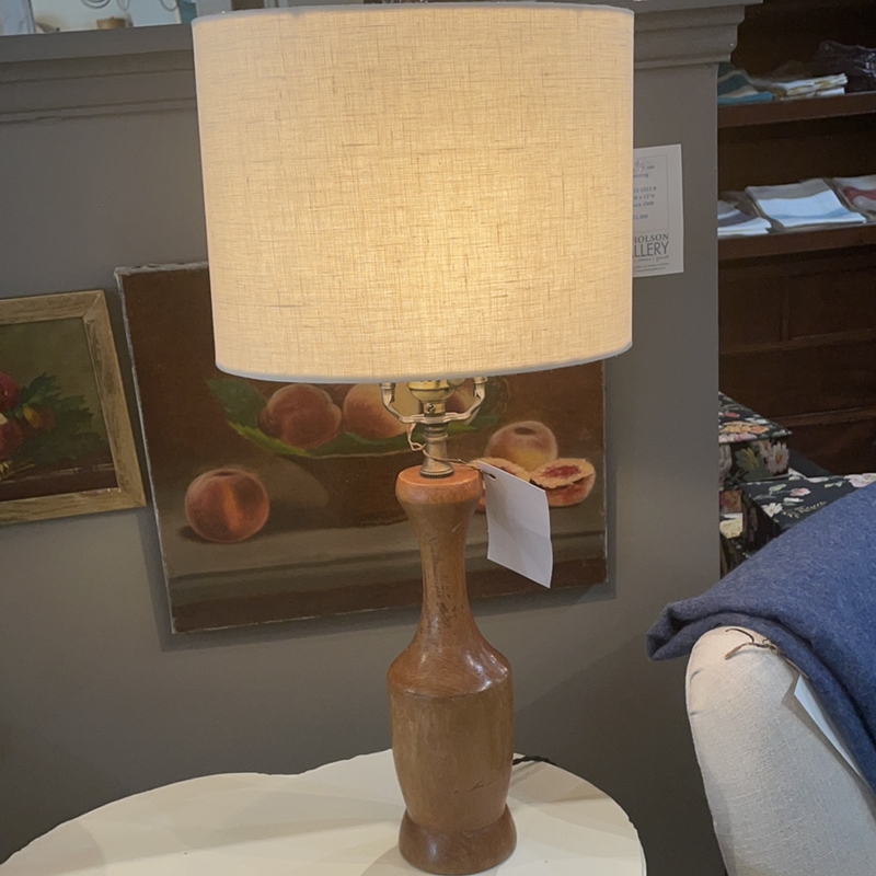 Turned Wood Lamp - Rewired