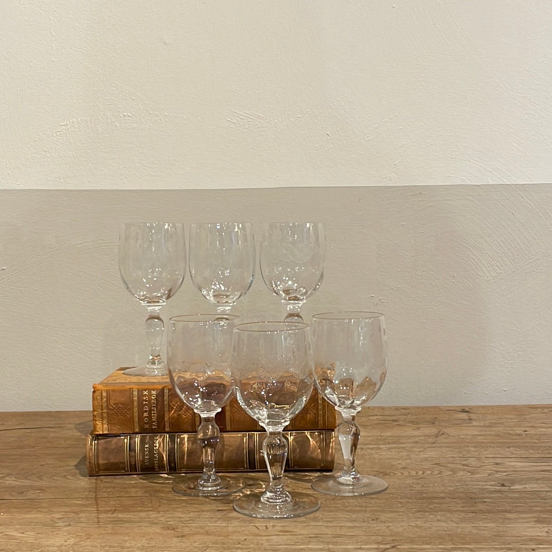 Etched Bistro Glass