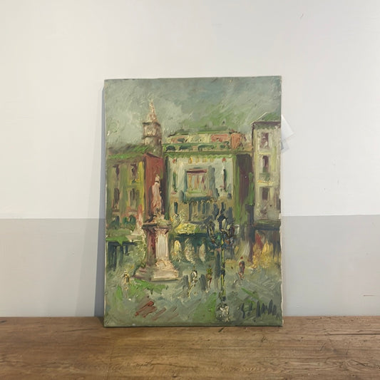 Unframed Oil Painting of Place De Vendome