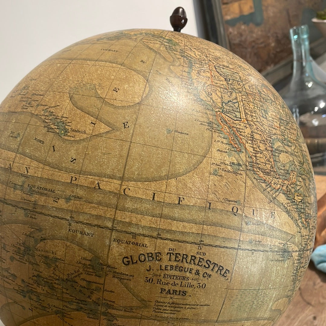 Exquisite Globe on Cast Iron Stand