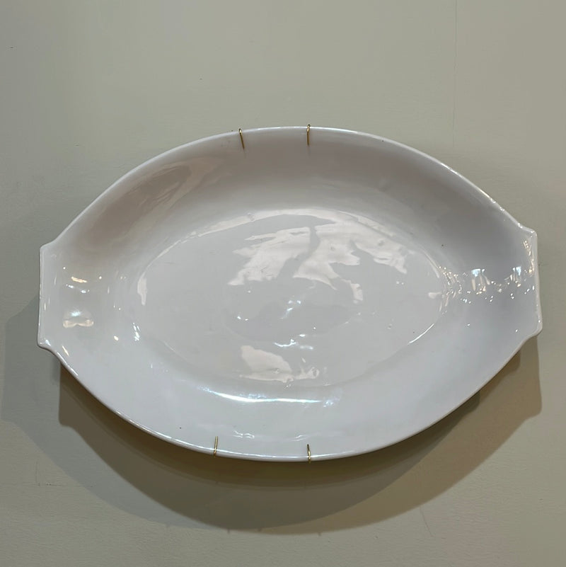 Large French Creamware Platter