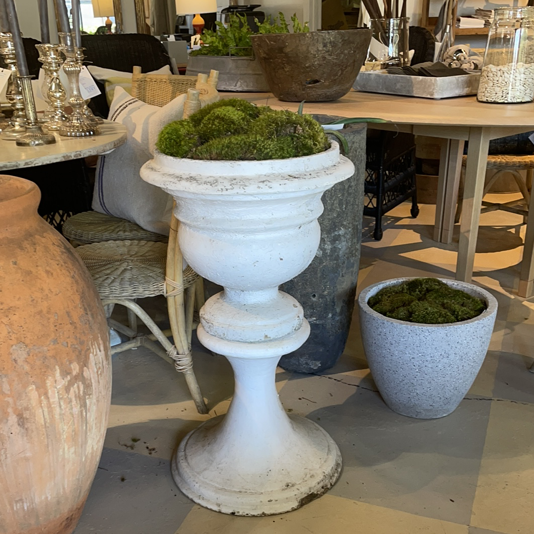 Large White 2- Part Urn