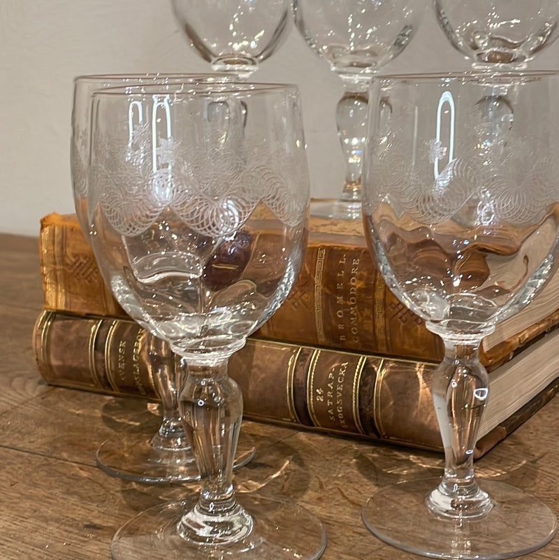 Etched Bistro Glass