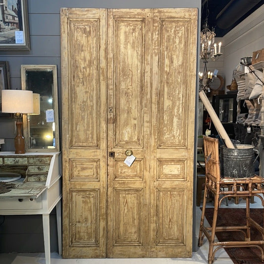 Triple Set of Pine Doors