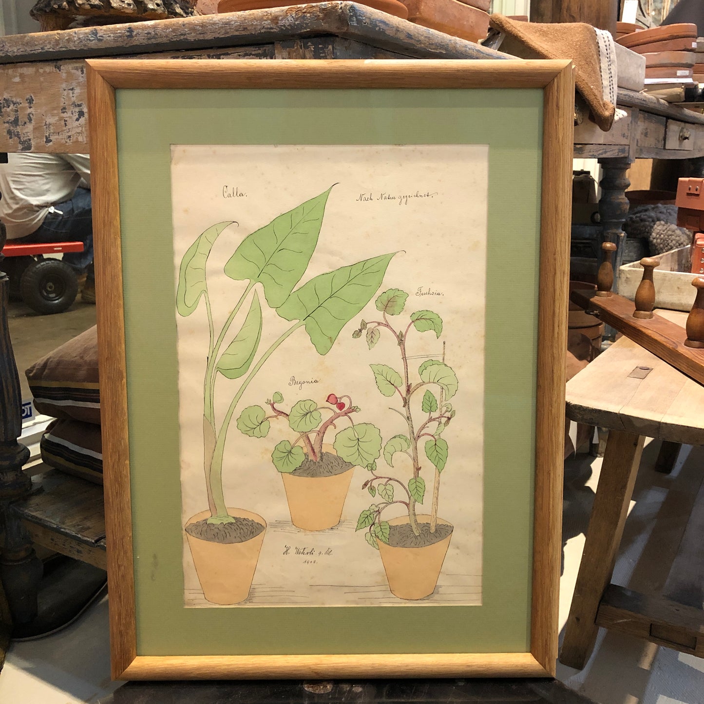 Pair of Framed Watercolors