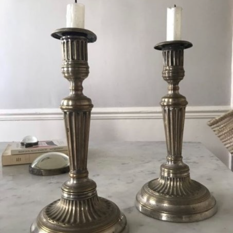 Silver Candle Stick Holders