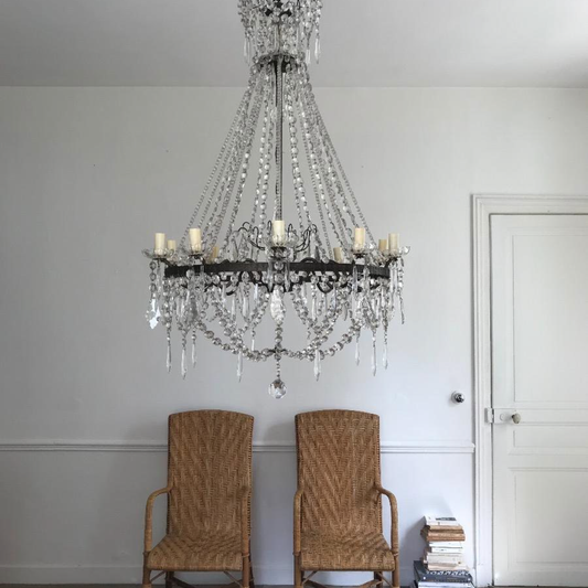 Large Crystal Chandelier